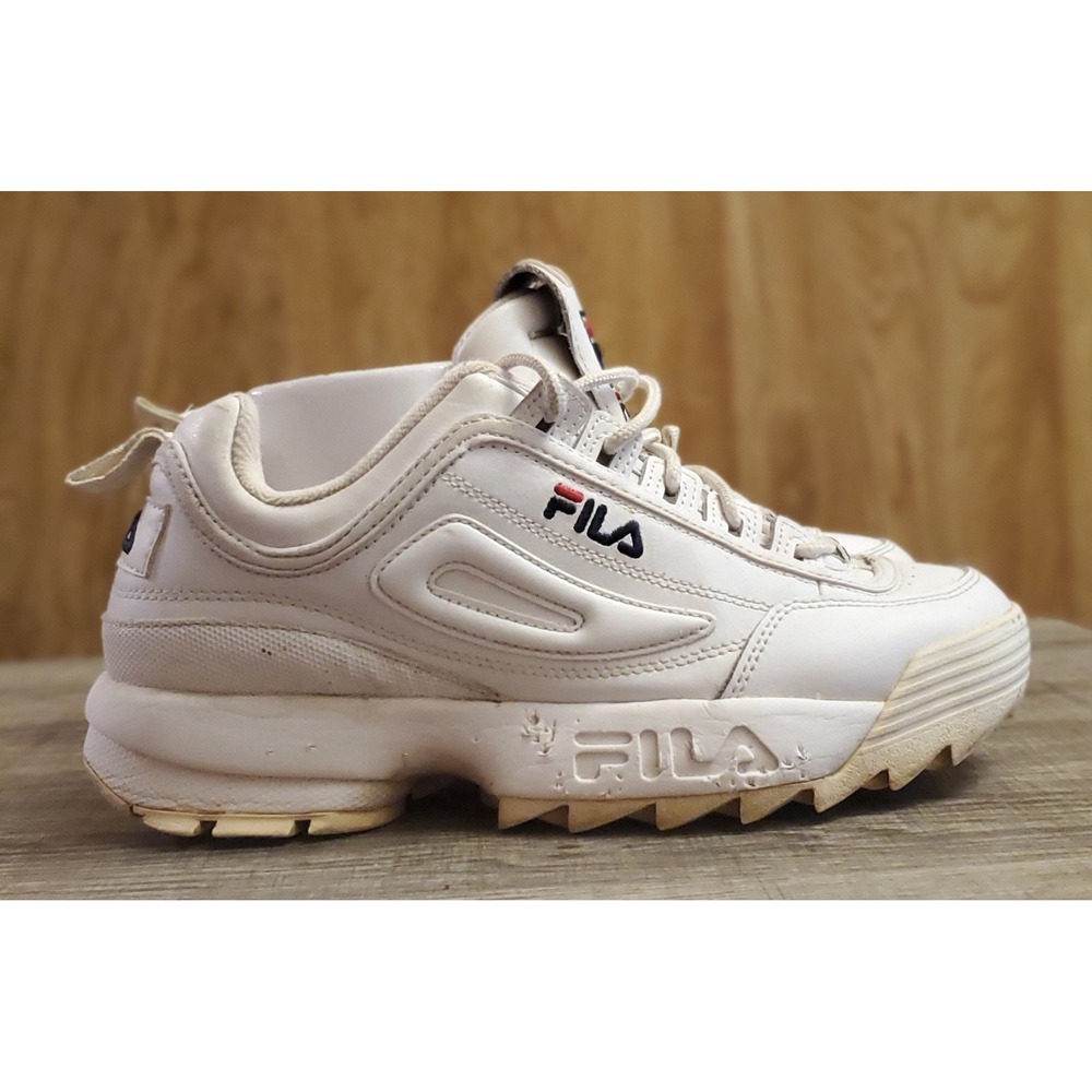 Fila Disruptor 2‎ Premium Sneakers Women's Size 8.5 White